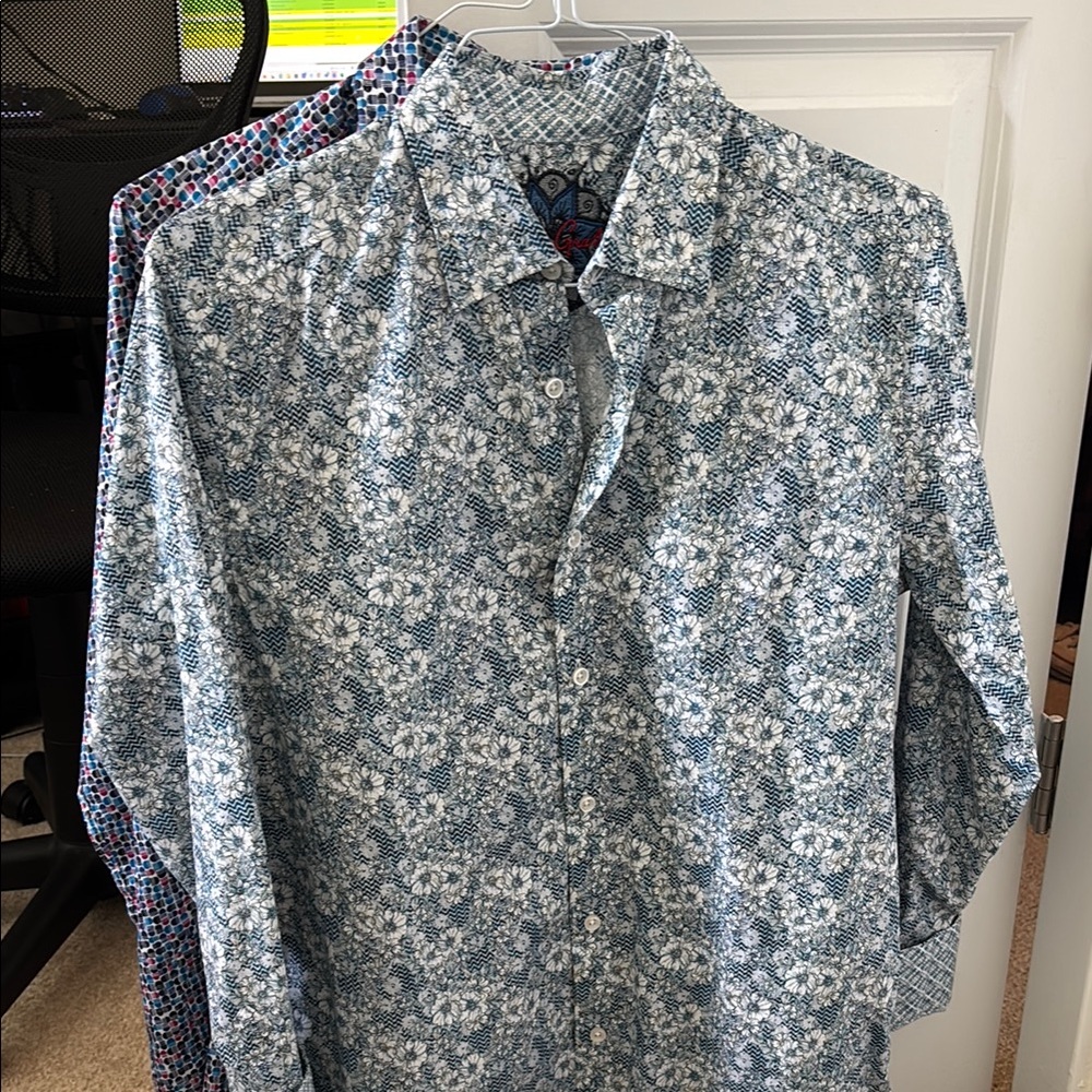 Robert Graham Floral Blue Men's Shirt